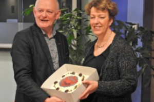 PvdA’s Rode taart voor de vrijwilligers van de Zonnebloem Warnsveld