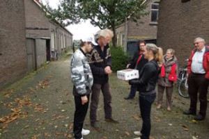 Rode taart van oktober naar Het Dagelijks Bestaan