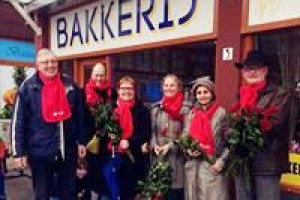 Campagne door regen en wind afgeblazen